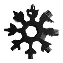 1 Pcs 18-in-1 Snowflake Multi-Tool Screwdriver, Stainless Steel 18-1 Multitool Snow Tool, Snowflake Multi Tool, Gadgets for Outdoor Camping Daily Multitool Bottle Opener Wrench