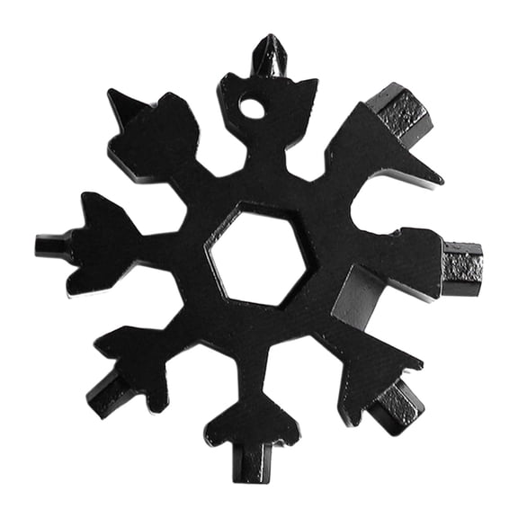 1 Pcs 18-in-1 Snowflake Multi-Tool Screwdriver, Stainless Steel 18-1 Multitool Snow Tool, Snowflake Multi Tool, Gadgets for Outdoor Camping Daily Multitool Bottle Opener Wrench