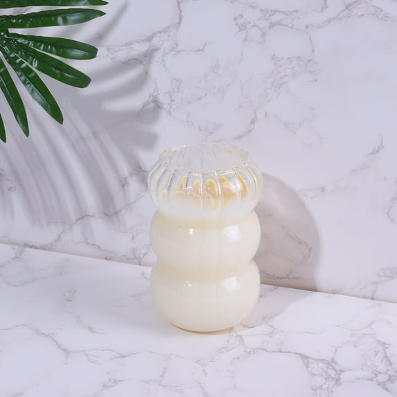 1 Pcs 18oz Drinking Glasses ,Cocktail Glasses,Cup for Iced Coffee Glasses,Beer Glasses,Ideal for Water,Soda,Tea(Ripple)