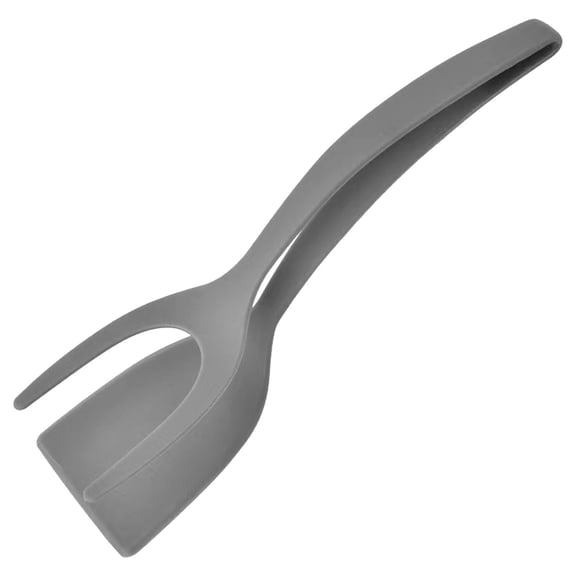 1 Pcs 2 in 1 Grip and Flip Spatula Tongs, Egg Flipper Tong Fried Egg Double Spatula, Non-Stick Food Clip Egg Turner Pancake Fish French Toast Omelet Making for Home Kitchen Cooking Tool