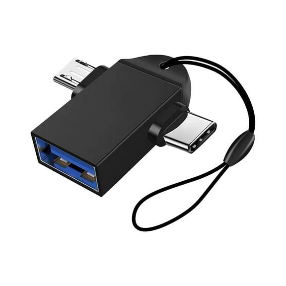 1 Pcs 2-in-1 OTG USB 3.0 to USB 3.1 Type C Adapter Converter for Smartphones Tablets Laptops Data Transfer Flash Drives Keyboards Mice External Storage