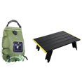 1 Pcs 20L Outdoor Water Bag Solar Shower Bag & 1 Pcs Ultralight Compact