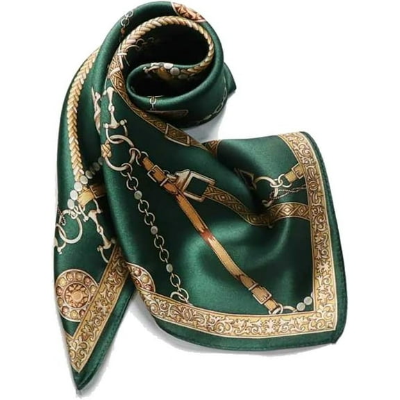 1 Pcs 21.5'' x 21.5'' Large Bandanas Silk Square Head Scarfs Scarves Bandanas Neck Scarf Bandana for Women Girls Silk Long Mulberry Scarf
