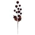 thumbnail image 1 of 1 Pcs 21.65 Inch Christmas Tree Picks,Artificial Christmas Ornament,Spheres Ball Pick Velvet Xmas Tree Branch Hanging Decoration,for Christmas Wreath Wedding DIY Crafts Party Decor, 1 of 1