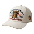 thumbnail image 1 of 1 Pcs 250th Anniversary Hat, Eagle & Liberty – United States 250th Anniversary Hat, Patriotic Cap (White), 1 of 3