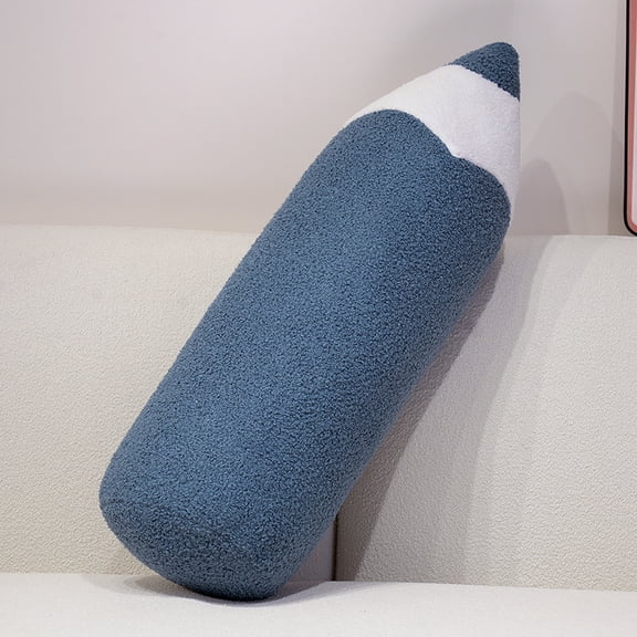 1 Pcs 27in Large Pencil Pillow Cute Classroom Pillows Welcome Back School Cushion Cute Pencil Plush Decor for School Reading Corner Plush Decoration Teacher GiftNavy Blue