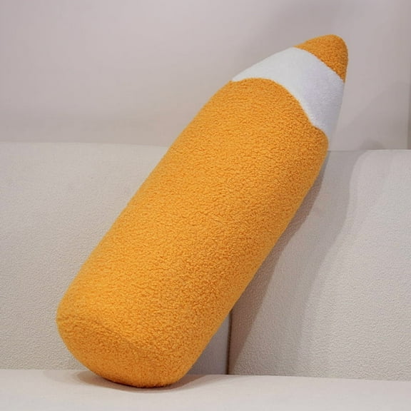 1 Pcs 27in Large Pencil Pillow Cute Classroom Pillows Welcome Back School Cushion Cute Pencil Plush Decor for School Reading Corner Plush Decoration Teacher GiftYellow