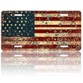 thumbnail image 1 of 1 Pcs 2D Flat License Plate Covers & Frames, American Flag with Fireworks For Decorative Front, Waterproof For Decoration Aluminum License Plate Covers & Frames Cover For Men Women, 12" X 6", 1 of 7