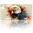 thumbnail image 1 of 1 Pcs 2D Flat License Plate Covers & Frames, Bald Eagle For Decorative Front, Waterproof For Decoration Aluminum License Plate Covers & Frames Cover For Men Women, 12" X 6", 1 of 6