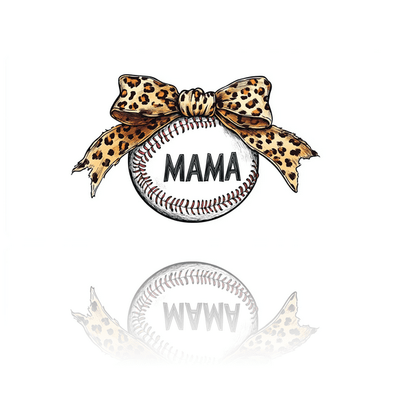 1 Pcs 2D Flat License Plate Covers & Frames, Baseball with Bow and Mama For Decorative Front, Waterproof For Decoration Aluminum License Plate Covers & Frames Cover For Men Women, 12" X 6"