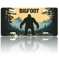 thumbnail image 1 of 1 Pcs 2D Flat License Plate Covers & Frames, Bigfoot For Decorative Front, Waterproof For Decoration Aluminum License Plate Covers & Frames Cover For Men Women, 12" X 6", 1 of 7