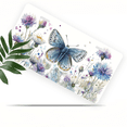 thumbnail image 1 of 1 Pcs 2D Flat License Plate Covers & Frames, Blue Butterfly For Decorative Front, Waterproof For Decoration Aluminum License Plate Covers & Frames Cover For Men Women, 12" X 6", 1 of 6