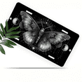 thumbnail image 1 of 1 Pcs 2D Flat License Plate Covers & Frames, Butterfly Pattern For Decorative Front, Waterproof For Decoration Aluminum License Plate Covers & Frames Cover For Men Women, 12" X 6", 1 of 6