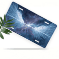 thumbnail image 1 of 1 Pcs 2D Flat License Plate Covers & Frames, Cosmic Wings For Decorative Front, Waterproof For Decoration Aluminum License Plate Covers & Frames Cover For Men Women, 12" X 6", 1 of 6