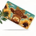 thumbnail image 1 of 1 Pcs 2D Flat License Plate Covers & Frames, Cow with Leopard For Decorative Front, Waterproof For Decoration Aluminum License Plate Covers & Frames Cover For Men Women, 12" X 6", 1 of 6