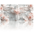 thumbnail image 1 of 1 Pcs 2D Flat License Plate Covers & Frames, Cross with Heart For Decorative Front, Waterproof For Decoration Aluminum License Plate Covers & Frames Cover For Men Women, 12" X 6", 1 of 7