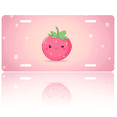 thumbnail image 1 of 1 Pcs 2D Flat License Plate Covers & Frames, Cute Strawberry For Decorative Front, Waterproof For Decoration Aluminum License Plate Covers & Frames Cover For Men Women, 12" X 6", 1 of 7