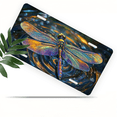 thumbnail image 1 of 1 Pcs 2D Flat License Plate Covers & Frames, Dragonfly on Water For Decorative Front, Waterproof For Decoration Aluminum License Plate Covers & Frames Cover For Men Women, 12" X 6", 1 of 6