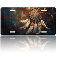thumbnail image 1 of 1 Pcs 2D Flat License Plate Covers & Frames, Dream Catcher For Decorative Front, Waterproof For Decoration Aluminum License Plate Covers & Frames Cover For Men Women, 12" X 6", 1 of 7