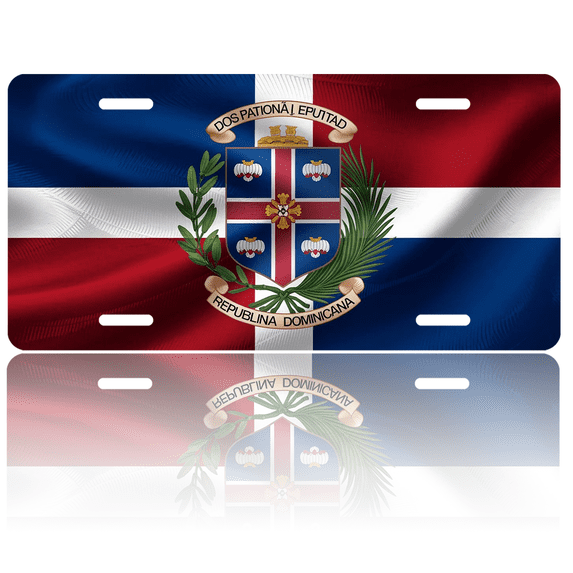 1 Pcs 2D Flat License Plate Covers & Frames, Flag of the For Decorative Front, Waterproof For Decoration Aluminum License Plate Covers & Frames Cover For Men Women, 12" X 6"