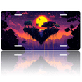 thumbnail image 1 of 1 Pcs 2D Flat License Plate Covers & Frames, Floating Island For Decorative Front, Waterproof For Decoration Aluminum License Plate Covers & Frames Cover For Men Women, 12" X 6", 1 of 7