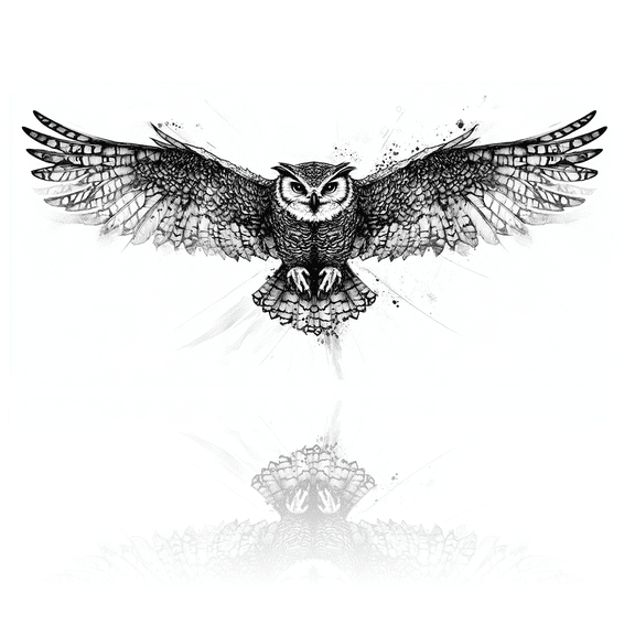 1 Pcs 2D Flat License Plate Covers & Frames, Flying Owl For Decorative Front, Waterproof For Decoration Aluminum License Plate Covers & Frames Cover For Men Women, 12" X 6"