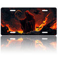 thumbnail image 1 of 1 Pcs 2D Flat License Plate Covers & Frames, The Grim Reaper For Decorative Front, Waterproof For Decoration Aluminum License Plate Covers & Frames Cover For Men Women, 12" X 6", 1 of 7