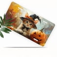 thumbnail image 1 of 1 Pcs 2D Flat License Plate Covers & Frames, Halloween Kitten For Decorative Front, Waterproof For Decoration Aluminum License Plate Covers & Frames Cover For Men Women, 12" X 6", 1 of 6