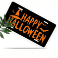 thumbnail image 1 of 1 Pcs 2D Flat License Plate Covers & Frames, Happy Halloween For Decorative Front, Waterproof For Decoration Aluminum License Plate Covers & Frames Cover For Men Women, 12" X 6", 1 of 6