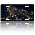 thumbnail image 1 of 1 Pcs 2D Flat License Plate Covers & Frames, Leo For Decorative Front, Waterproof For Decoration Aluminum License Plate Covers & Frames Cover For Men Women, 12" X 6", 1 of 7