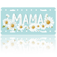 thumbnail image 1 of 1 Pcs 2D Flat License Plate Covers & Frames, Mama with Daisy Flowers For Decorative Front, Waterproof For Decoration Aluminum License Plate Covers & Frames Cover For Men Women, 12" X 6", 1 of 4