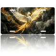 thumbnail image 1 of 1 Pcs 2D Flat License Plate Covers & Frames, Phoenix For Decorative Front, Waterproof For Decoration Aluminum License Plate Covers & Frames Cover For Men Women, 12" X 6", 1 of 7