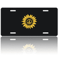 thumbnail image 1 of 1 Pcs 2D Flat License Plate Covers & Frames, Sunflower with For Decorative Front, Waterproof For Decoration Aluminum License Plate Covers & Frames Cover For Men Women, 12" X 6", 1 of 6
