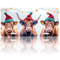 thumbnail image 1 of 1 Pcs 2D Flat License Plate Covers & Frames, Three Cows For Decorative Front, Waterproof For Decoration Aluminum License Plate Covers & Frames Cover For Men Women, 12" X 6", 1 of 7