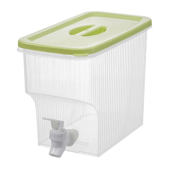1 Pcs 3.9L Beverage Drink Dispenser for Fridge,Plastic Liquid Drink Juice Container with Spigot Cold Lemonade Pitcher,Leak-proof Plastic Beverage,Iced Water Jug for Outdoor Indoor Parties