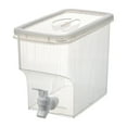 thumbnail image 1 of 1 Pcs 3.9L Beverage Drink Dispenser for Fridge,Plastic Liquid Drink Juice Container with Spigot Cold Lemonade Pitcher,Leak-proof Plastic Beverage,Iced Water Jug for Outdoor Indoor Parties, 1 of 6