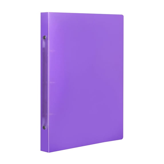 1 Pcs 3 Holes Binder, Mini 3 Ring Binders Fits 5.5" x 8.5" Paper, Flexible Three Round Rings Small Pink A5 Binders Bulk for Document, Work Use, Photo Album