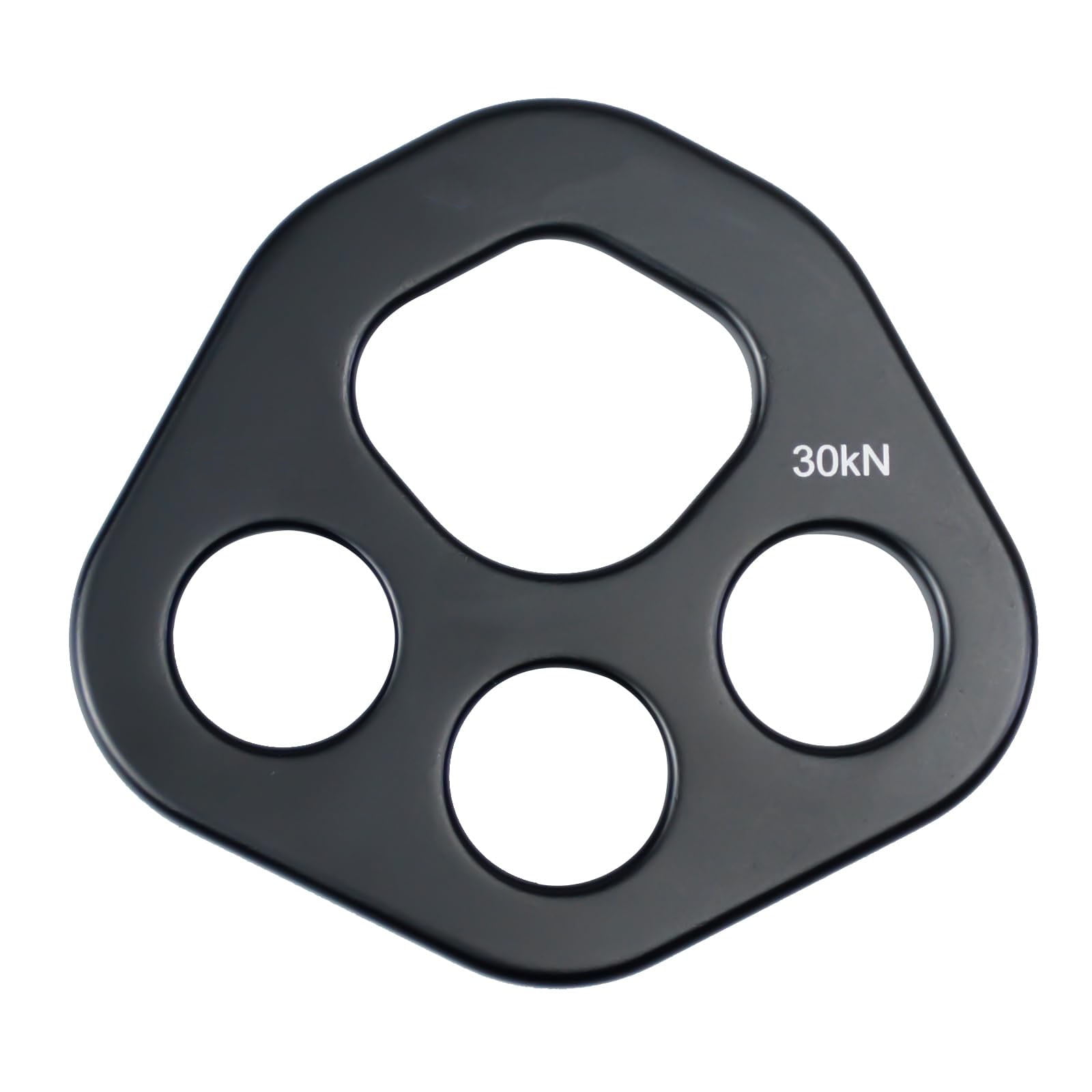 1 Pcs 30 KN Rigging Plate, Descender Plate Paw Rigging Plate 4 Holes, Anchor Multipliers Connector Gear for Yoga Hammock Descender Rock Climbing, Aluminum Magnesium Alloy