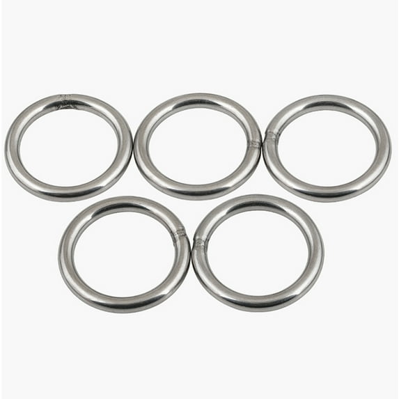 1 Pcs 304 Stainless Steel Solid Welded O-Ring Hand Pull Rings, Wire diameter: 10mm outer diameter :140mm, inner diameter :120mm.