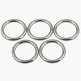 thumbnail image 1 of 1 Pcs 304 Stainless Steel Solid Welded O-Ring Hand Pull Rings, Wire diameter: 10mm outer diameter :60mm, inner diameter :40mm., 1 of 1