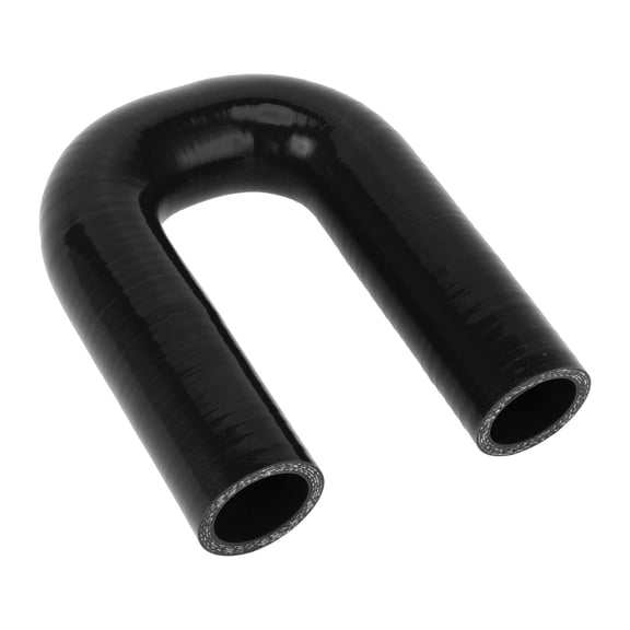 1 Pcs 32mm/1.26" ID 150mm/5.91" Length 180° Black Car Silicone Hose Coolant Hose Universal