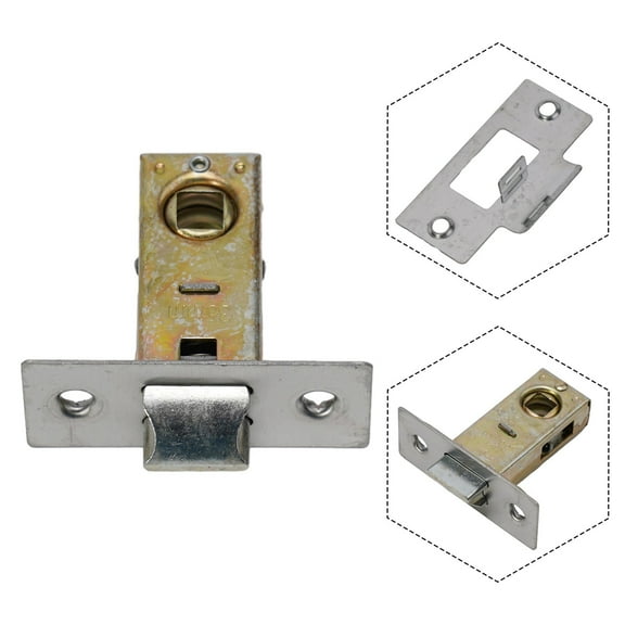 1 Pcs 35mm Flat Tongue Lock Mortice Door Tubular Latch Internal Bolt Facility Sprung Catch Flat Furniture Hardware