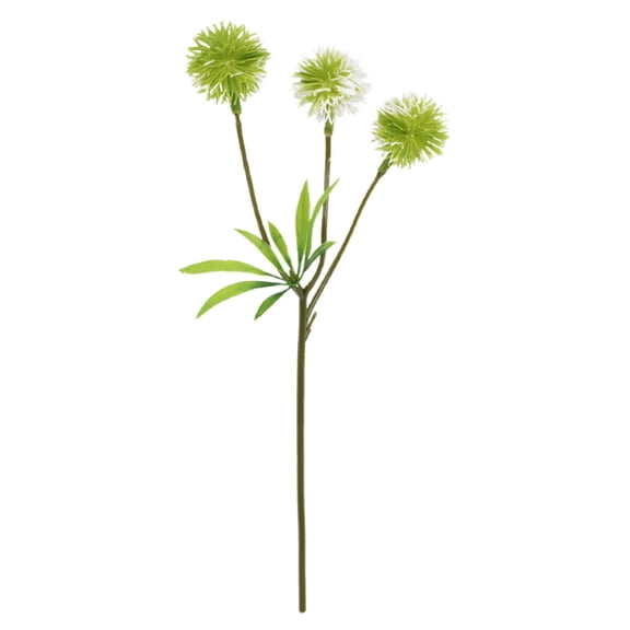 1 Pcs 3Heads Artificial Dandelion Bouquet, Decorative Faux Flowers for Indoor Display,Dandelion Artificial Flower Ball Chrysanthemum Bouquet Decorate for Party Home Decor Wedding Plant