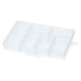 thumbnail image 1 of 1 Pcs 4.7x3.4x1 Nail Charm Organizer 6 Grids Craft Box Transparent, 1 of 6