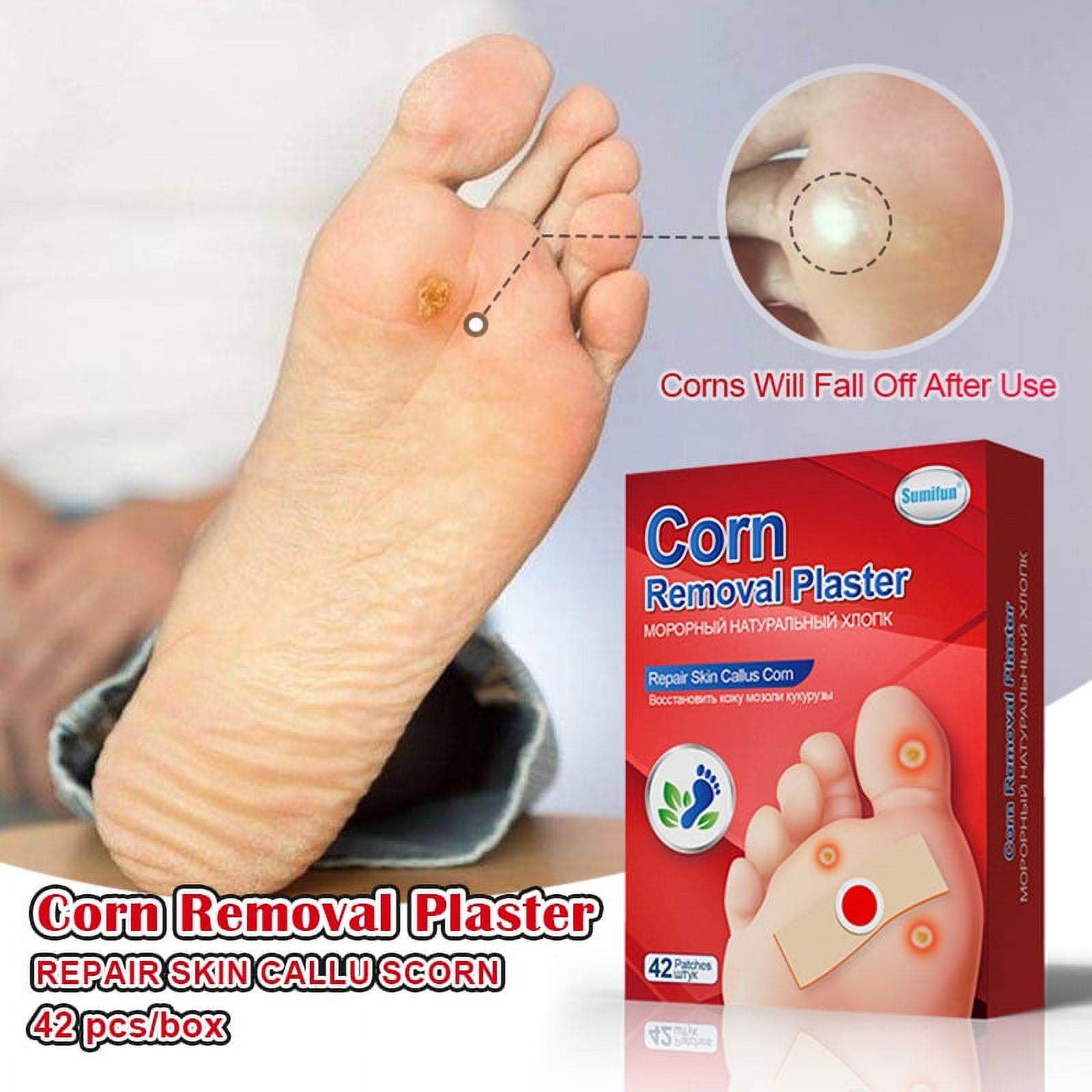 1 Pcs（42 Sheets）Foot Corn Removal Plasters Thorn Pain Relief Patch Soften Skin Cutin Medical