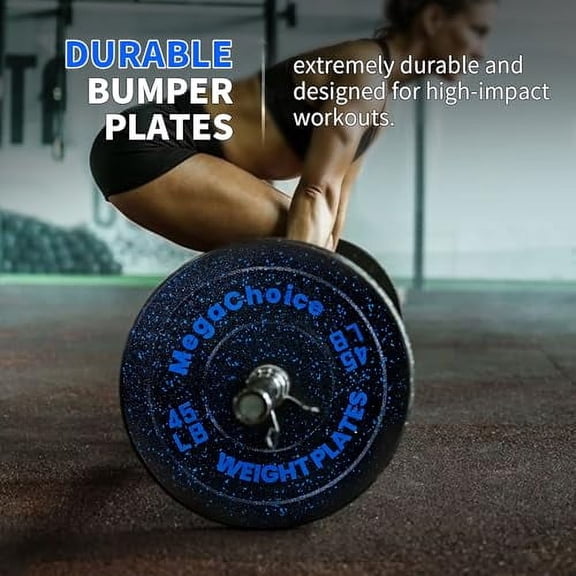 1 Pcs 45LB Bumper Plates 2 inch Rubber Weight PlatesStrength Training Bench Press Squats Powerlifting Weight Training Home Gym