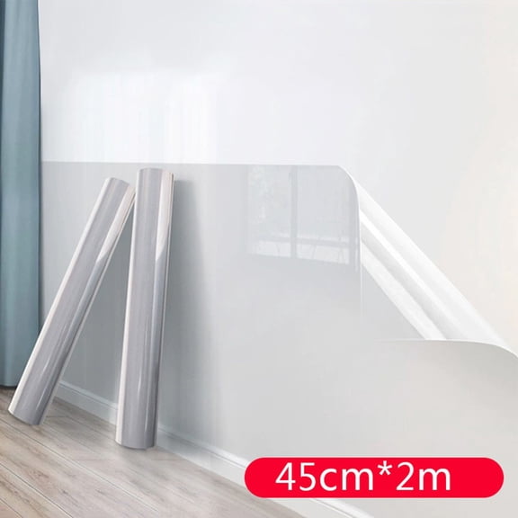 1 Pcs 45x200cm Transparent Electrostatic Wall Not Hurt Anti-dirty Wall Sticker Protective Film Waterproof Static Adsorption Home Decoration