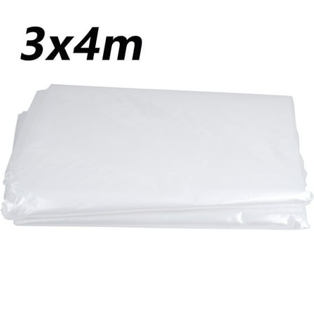 1 Pcs 4M Clear Polythene Plastic Sheeting Vegetable Greenhouse Agricultural Cultivation Cover Anti-UV Protect Film for Garden Diy Material Cover
