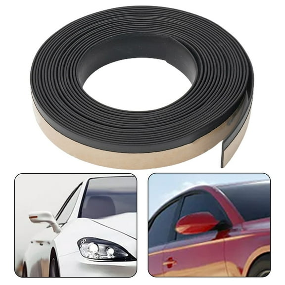 1 Pcs 4m Car Outer Window Seal Strip Waterproof Rubber Weather Strip Window Edge Sealant Weatherstrip for Front Rear Window