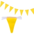 thumbnail image 1 of 1 Pcs 50 Feet Yellow Pennant Banner Flags String Triangle Hanging for Festive, Wedding, Birthday Party Decorations, 1 of 6